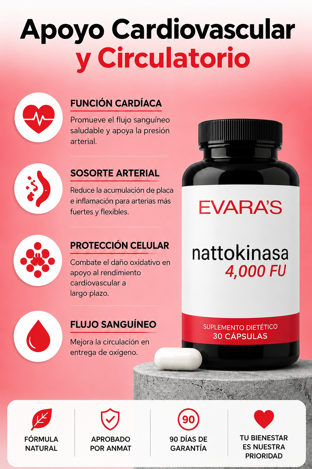 EVARA'S Nattokinasa 4.000 FU