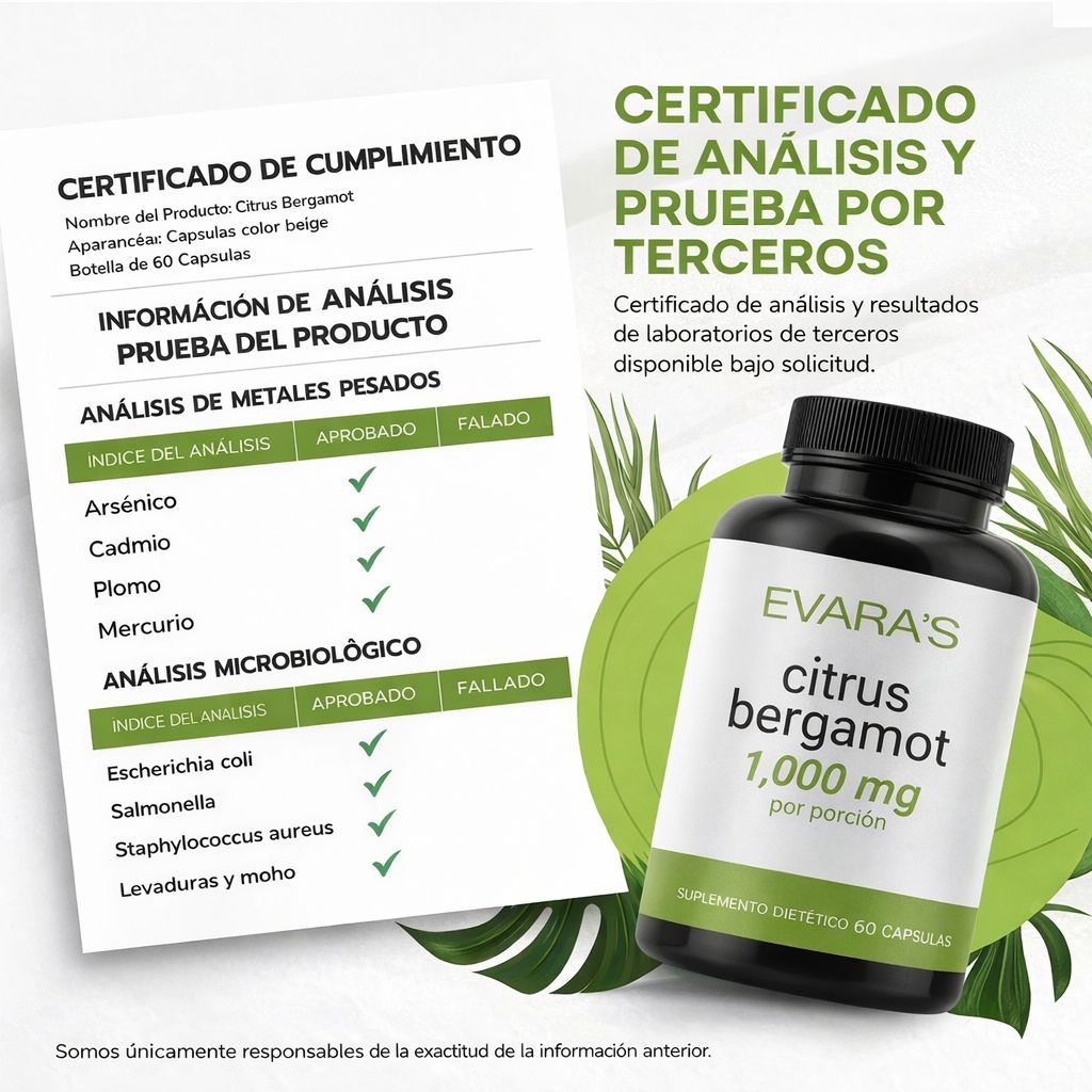 Colesterol Saludable: Citrus Bergamot